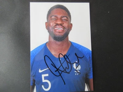 Autographe sur photo Samuel Umtiti foot7 - Photo 1/2