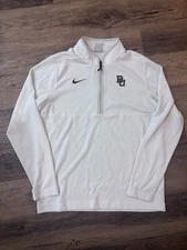 Team Issued Baylor Bears Basketball Fleece Coaches Pullover Nike L