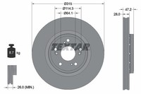 Bremsscheiben FüR Honda Cr-V III RE IV RM Ab 09-> 45251T1GG00