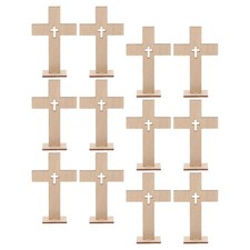 18 Pcs Baptism Wooden Cross Desktop Catholic First Communion Centerpieces