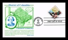 US COVER DISTRICT OF COLUMBIA FIRST DAY ISSUE PANDA THERMOGRAPHED CACHET