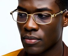 Clear Lens Eye Glasses Wood Arms Men Shades Rectangular Fashion Designer Migos