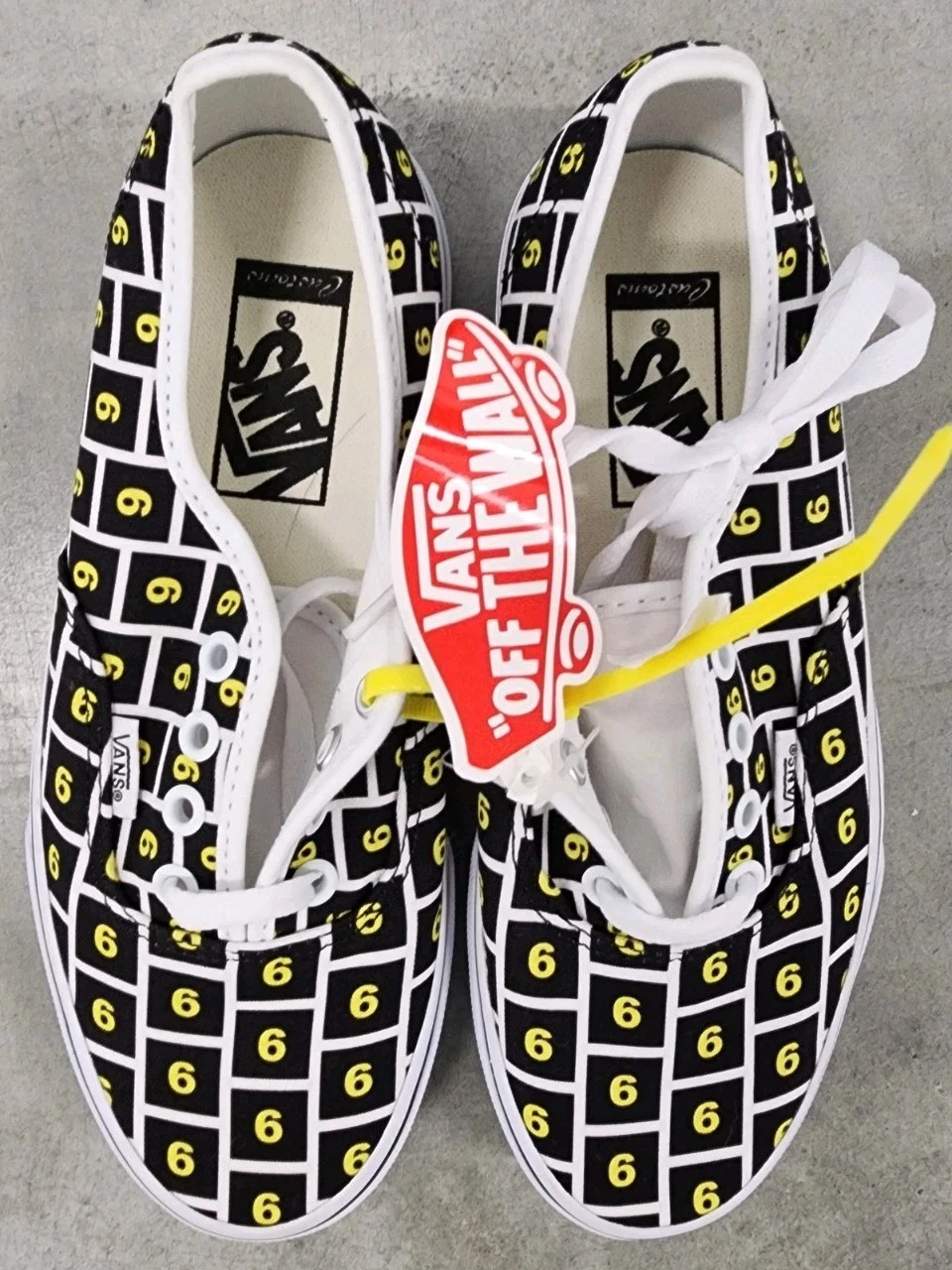 Vans Authentic Customs Uomo 5.5 Donna 7 Nuovo Numero Fortunato 6's