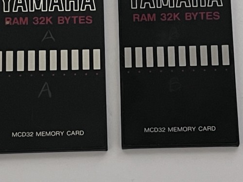 Yamaha MCD 32K RAM Rare Memory Card Cartridge X2 - Picture 2 of 3