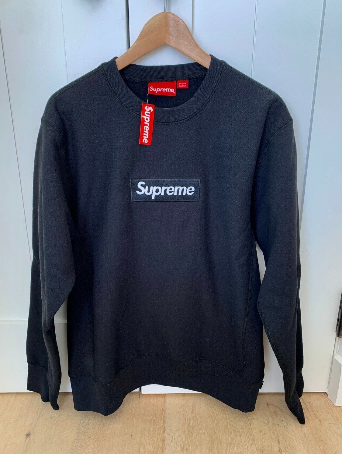 Supreme Box Logo Crewneck Black Small