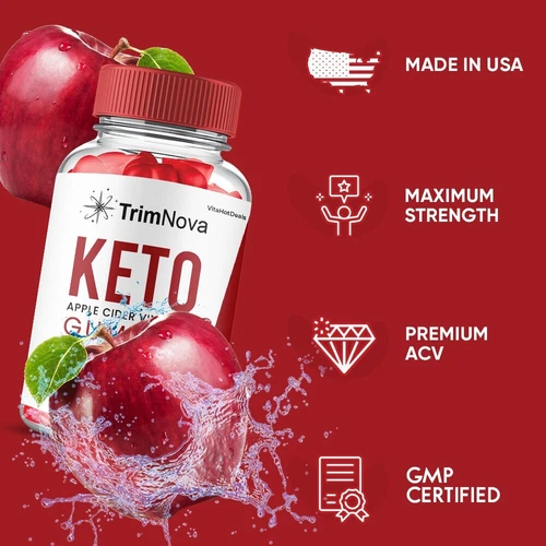 TrimNova Keto ACV Gummies. Maximum Strength Trim Nova Gummies  (1 Pack) - Picture 3 of 7