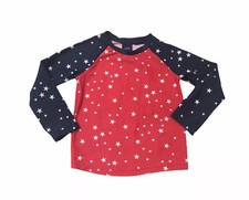 Baby Gap 18-24 Months Rash Guard Swim Bathing Suit Top Shirt Patriotic Red, Navy