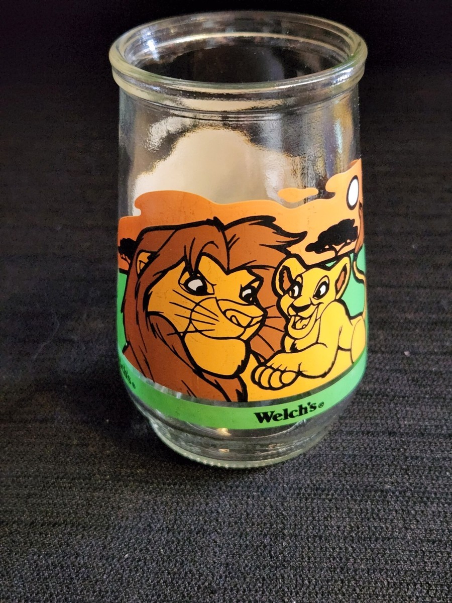 WELCH'S Lion King 2 Simba's Pride Jelly Jar Glass Vintage Cup #1