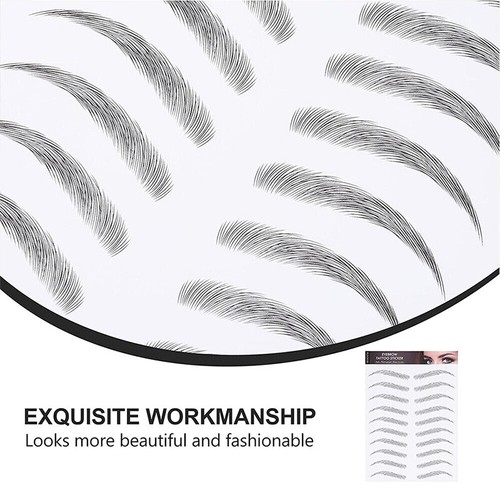 6D Eyebrow Sticker Water Transfer Hair-like Eye Brow Tattoo Sticker Long Lasting - Picture 8 of 44