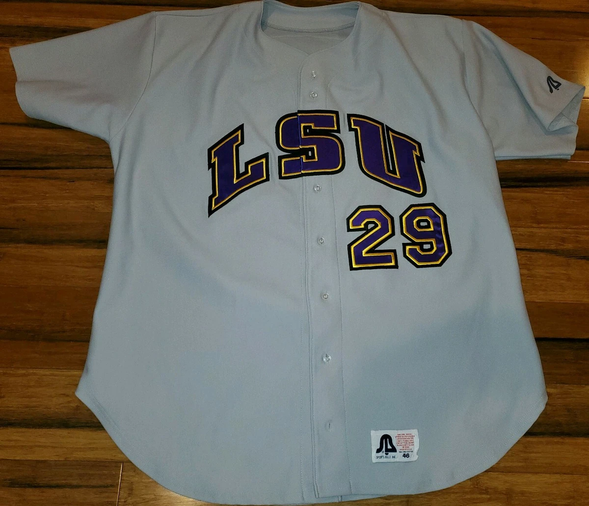 lsu baseball jersey white