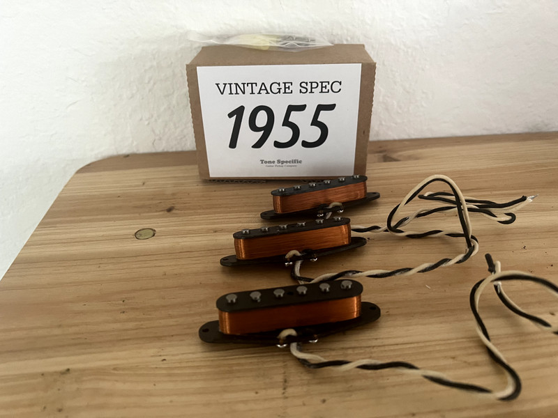 Vintage Spec 1955 Fender Strat Clone. Alnico 3 Stratocaster set by Tone Specific