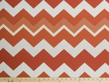 OUTDURA BOUNCE TANGERINE ORANGE Zig Zag Jacquard outdoor fabric By the Yard