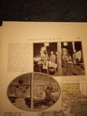 Di23 Ephemera WW1 Bild 1919 Lazarett Stationen Kut el amara 