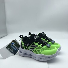 S sport Skechers toddler green light up shoes sz 5