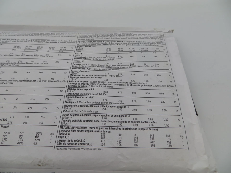 Simplicity Costumes Pattern 9229 King Queen Jester Medieval Size L XL Uncut - Image 4 of 4