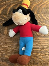 Disneyland Walt Disney World Goofy Plush Doll Stuffed Animal Toy 14 Red Shirt
