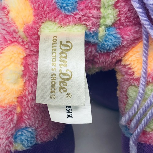 Dan Dee Collectors Choice Pink & Purple Floral Horse Pony Plush 14" - Picture 7 of 7