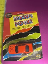 Motor Force Fluorescent Orange Die-Cast Metal Mini 2.5 Inch Toy Vehicle