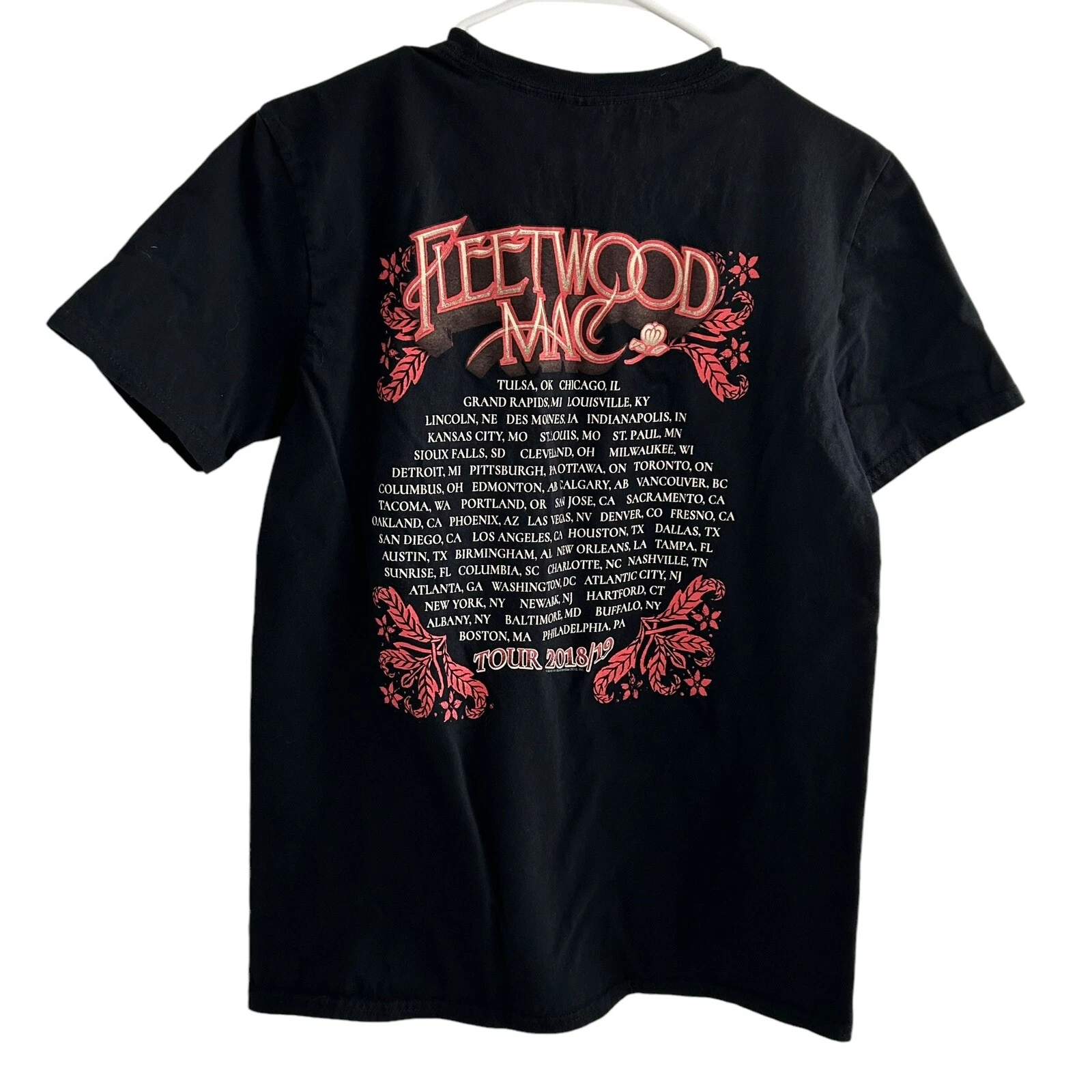 Fleetwood Mac In Concert Tour Black T-Shirt