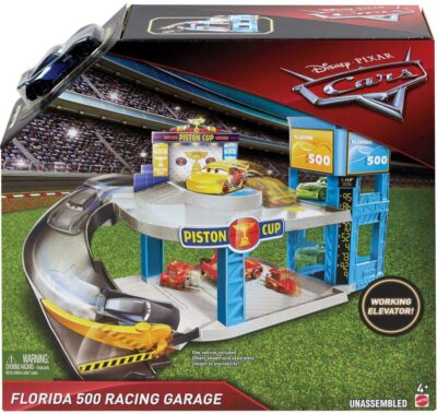 Mattel Piston Cup Racing Garage Chick Hicks Cars Piston Cup Racing