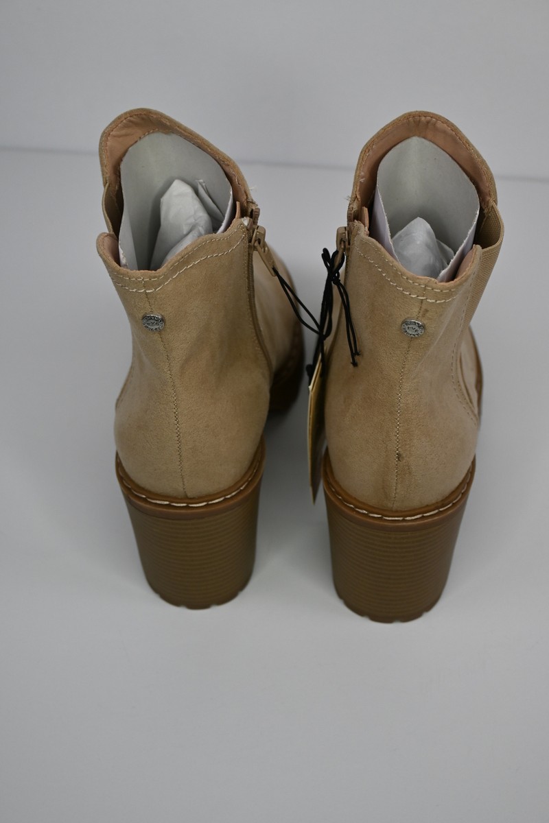 madden nyc women's faux suede lug sole chelsea boots