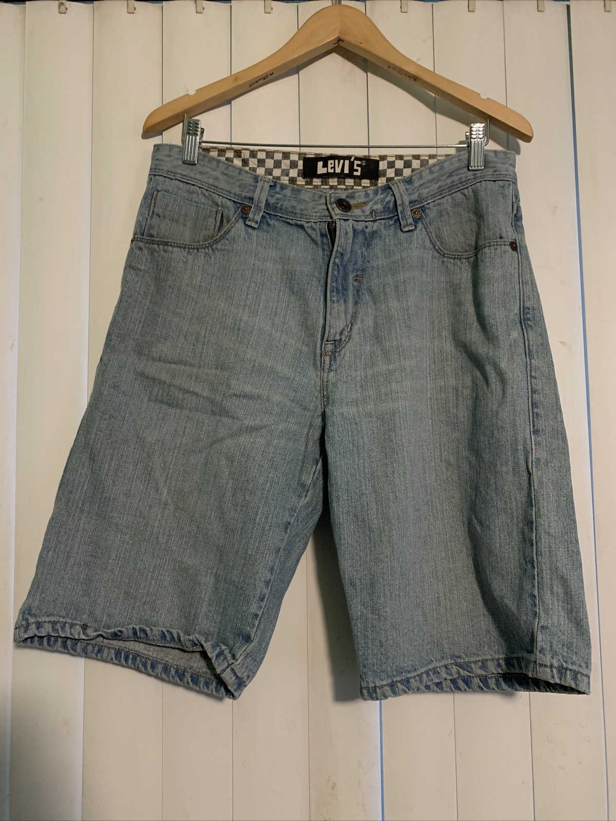 Levis Vintage Jean Shorts 505 Regular Fit Light Wash … Gem