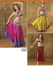 OOP Simplicity Gypsy Bollywood Belly Dancer Costume Bra Top Skirt Pattern 2158