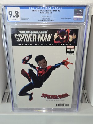 Miles Morales: Spider-Man #3 CGC Universal Grade Comic Book 9.8 Movie Variant
