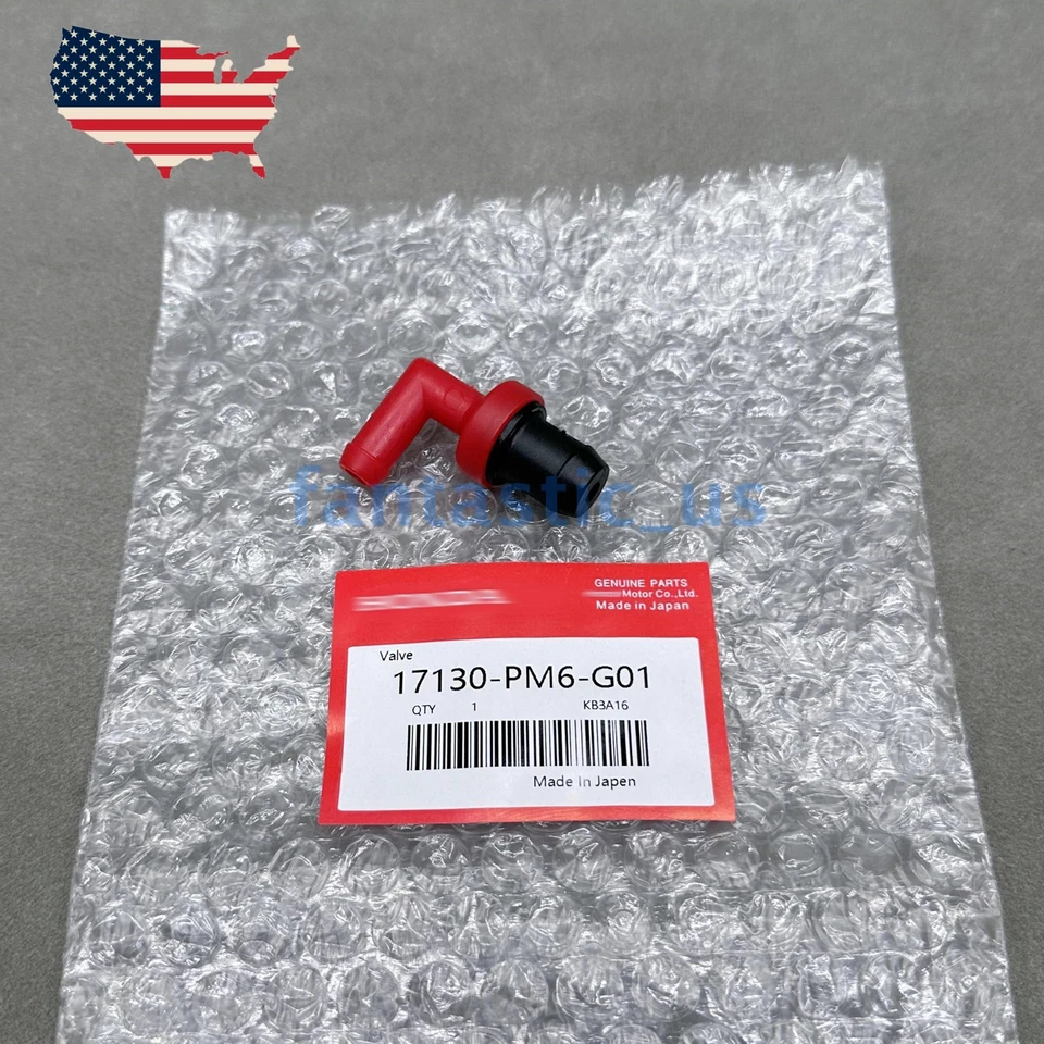 New New PCV Valve 17130-PM6-G01 For Honda Acura Integra B16 B18 B18C Red - Изображение 2 из 3