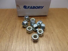 (Qty.10) M16-2.00 Nylon Insert Lock Nut Zinc Plated Grade 8 Steel 16MM Height