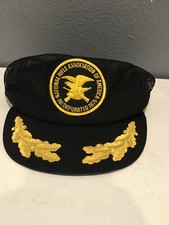 Vintage NRA Patch Snapback Mesh Hat w/ Gold Leaf Made in USA
