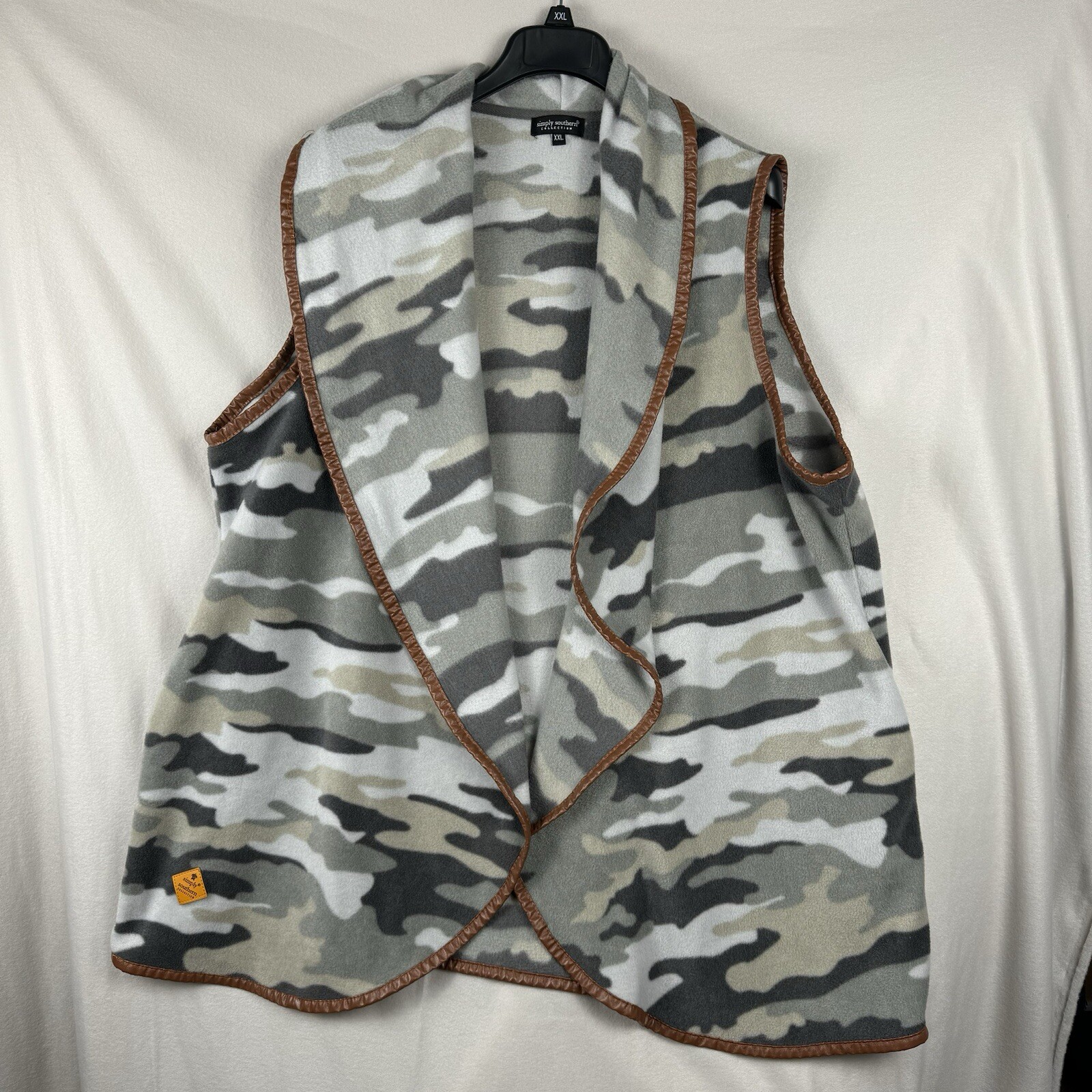 Simply Southern Womens XXL Camo Vest Western Boho Cowgirl Style  