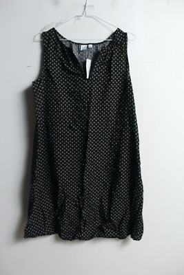 GAP Damen gemustertes leichtes Hängerchen Kleid - schwarz - Größe M Medium NEU (k65)