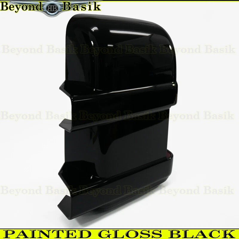 Ford F250-F550 2008-2016 cubiertas de espejo para remolque con orificio de señal de giro negro brillante Foto 4 de 4