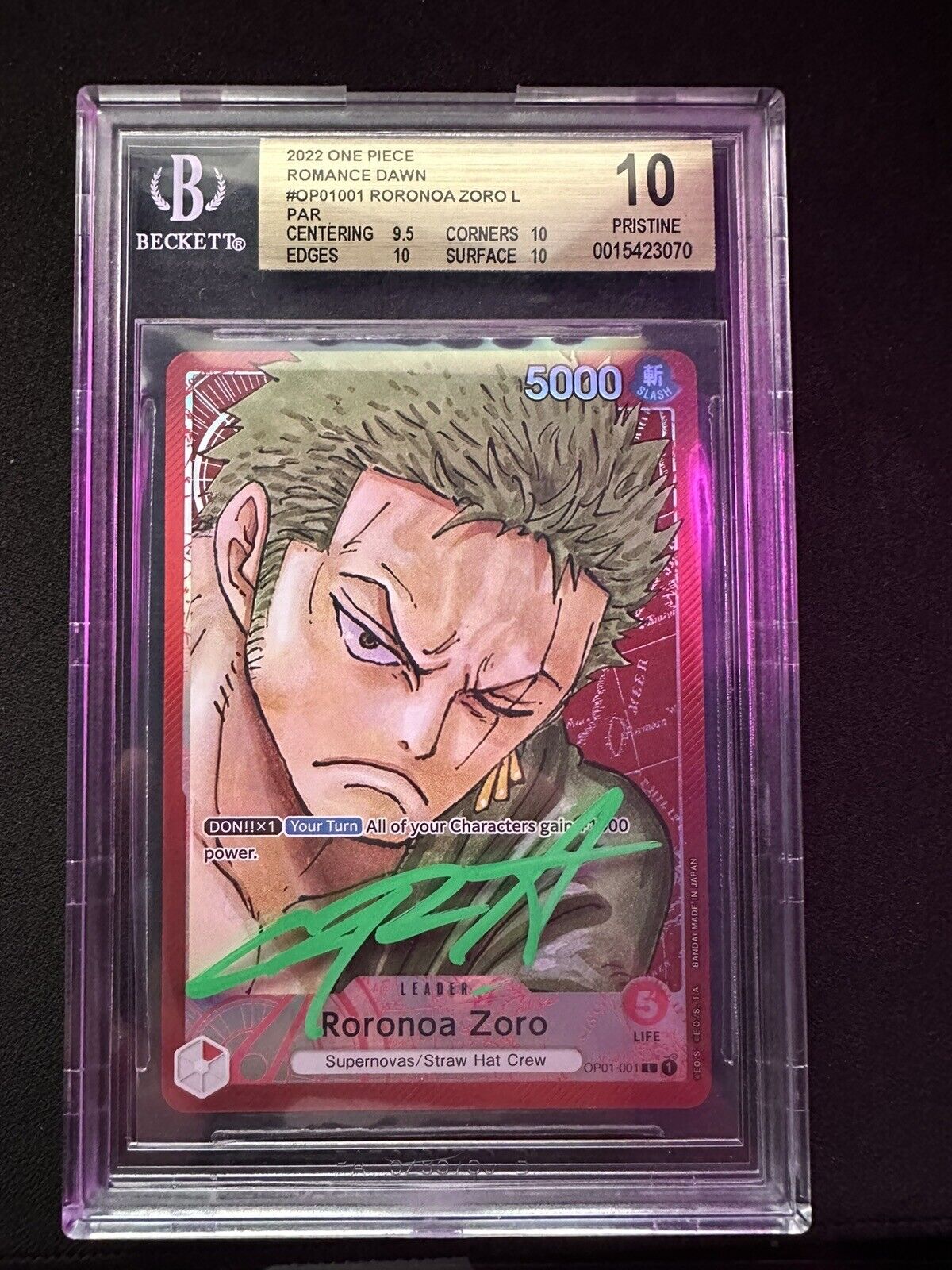 One Piece DON Card Custom Handmade to Order Roronoa 