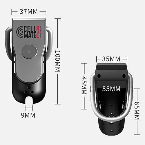 New QIUI Cellmate 2 Male Chastity Device APP Remote Control Cage Ring Lock Lon8v - Picture 13 of 13