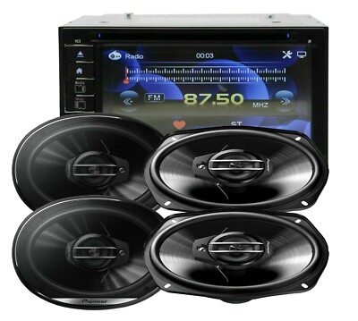 SoundXtreme 2 Din DVD Receiver ST-6527BT + 4x Pioneer TS-G6930F 6x9'' Speakers