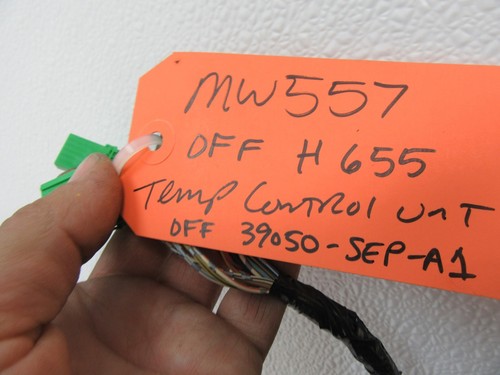 TEMPERATURE CONTROL UNIT DASH A/C HEAT WIRE PLUG CONNECTOR HARNESS END 04-08 TL - Picture 4 of 7