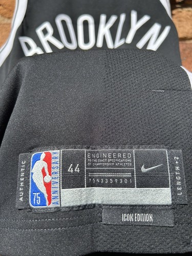 Kevin Durant Brooklyn Nets Authentic Dri-fit ADV NBA Jersey 44 Medium Mens BNWT - Picture 3 of 17