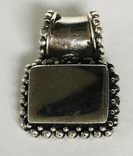 Solid 925 marked Silver Slide Pendant 8g 