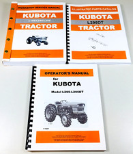 Kubota L295Dt Tractor Operators Service Parts Manual Set Repair Shop Workshop