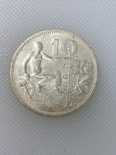 1932 Czechoslovakia 10 Korun D2 - Picture 2 of 2