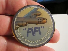 FIFI 75TH ANNIVERSARY OF WWII VICTORY OF THOSE WHO SERVED CHALLENGE COIN -OFC-T4