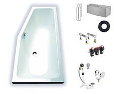 BADEWANNE HOESCH COMBI RECHTS 160x70 RAUMSPARWANNE 5591.010