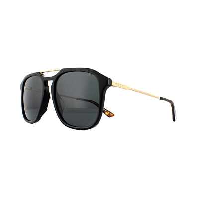 gucci sunglasses black and gold