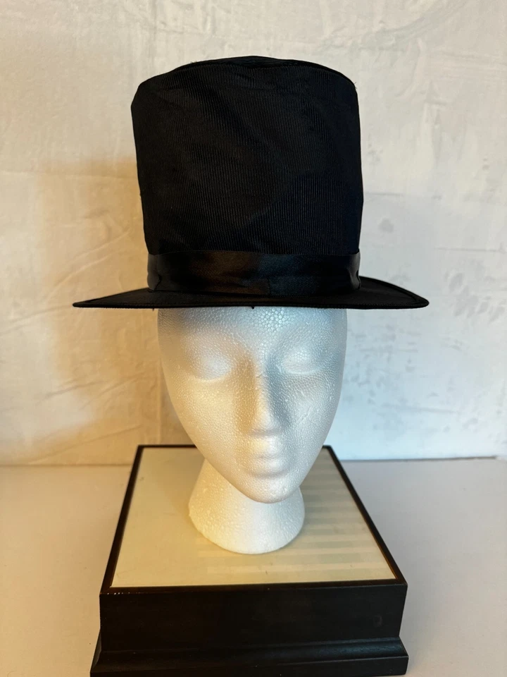 Fantasma Juguetes Sombrero Negro Plegable Halloween Disfraz Maestro de Anillos Mago Foto 2 de 4