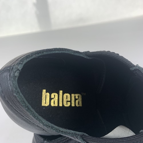 Balera Dancewear black Jazz Leather shoes w/arch hugging Neoprene 8AM - Picture 8 of 9