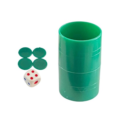 Pack De 4 Cubiletes Dados Y Fichas De Parchís - Imagen 6 de 6