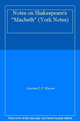 Notes on Shakespeare's ''Macbeth'' (York Notes). 9780582780965