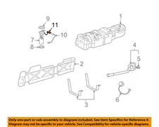 GM OEM 08-24 Acadia Limited Fuel System Components-Pressure Sensor 13502903